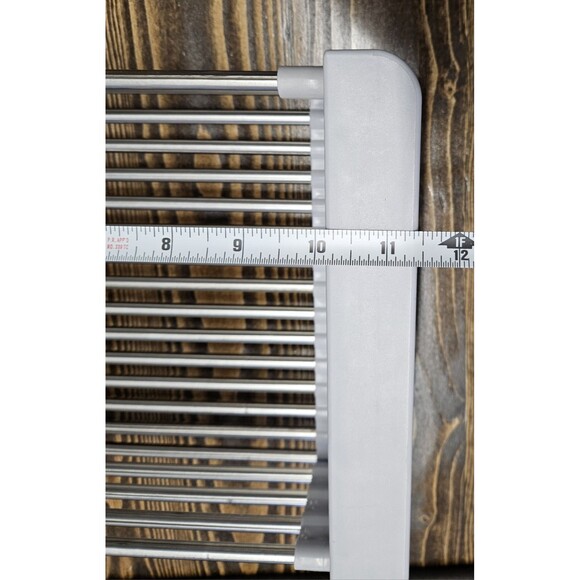 Adjustable Drying Rack Over The Sink Stainless Steel 11.5" - 18.75" Wide New - Picture 12 of 13